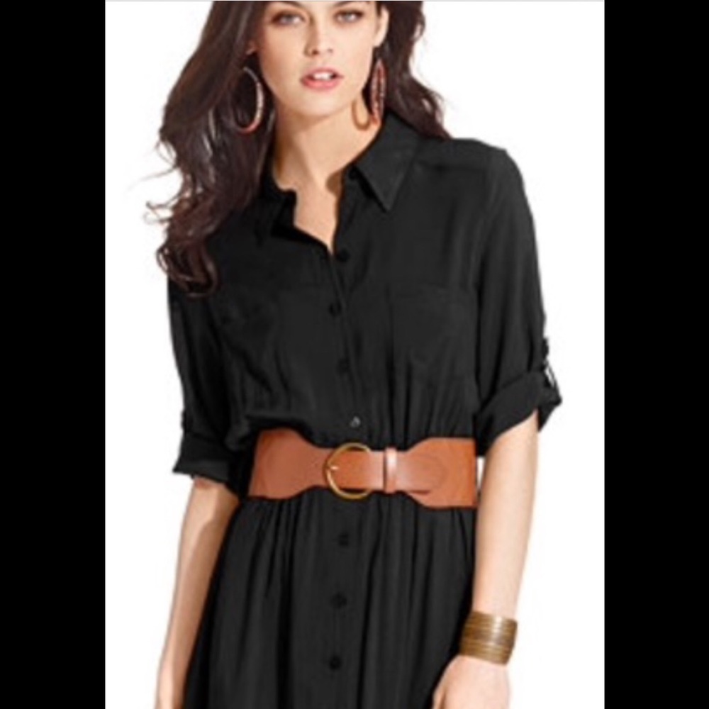 BCX Juniors Belted Shirtdress